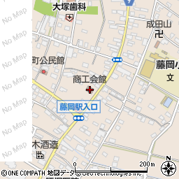 藤岡町商工会議所周辺の地図