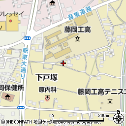 群馬県藤岡市下戸塚55周辺の地図