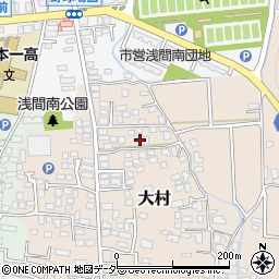 長野県松本市大村454-5周辺の地図