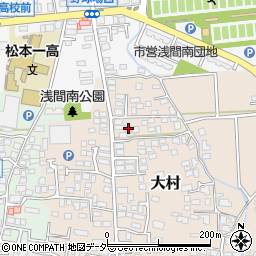 長野県松本市大村466-2周辺の地図