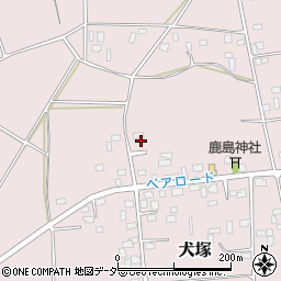茨城県筑西市犬塚266周辺の地図