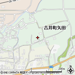 群馬県高崎市吉井町矢田周辺の地図