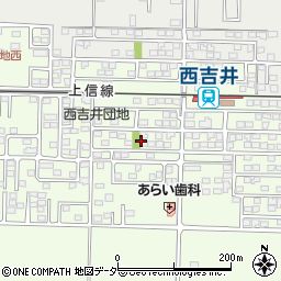 西吉井南公園周辺の地図