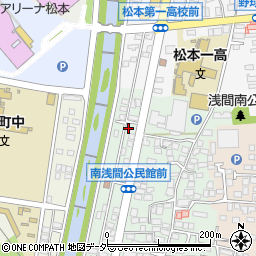 長野県松本市南浅間645-35周辺の地図