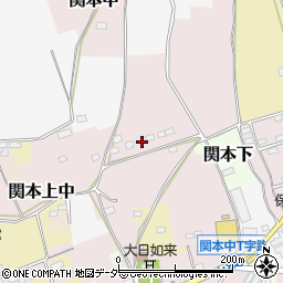 茨城県筑西市関本中1040周辺の地図