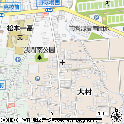 長野県松本市大村469周辺の地図