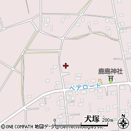 茨城県筑西市犬塚266-2周辺の地図
