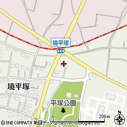 セブンイレブン伊勢崎境平塚店周辺の地図