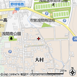 長野県松本市大村451周辺の地図
