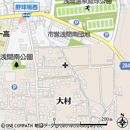 長野県松本市大村450周辺の地図