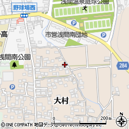 長野県松本市大村449周辺の地図