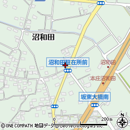 埼玉県　警察署本庄警察署沼和田駐在所周辺の地図