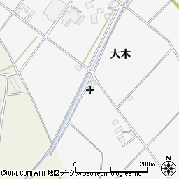 茨城県結城市大木2181-4周辺の地図