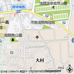 長野県松本市大村457周辺の地図