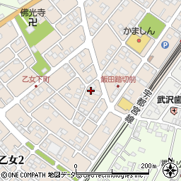 栃木県小山市南乙女1丁目14-22周辺の地図