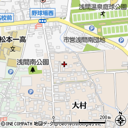 長野県松本市大村463周辺の地図
