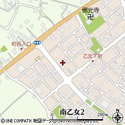 栃木県小山市南乙女1丁目8周辺の地図