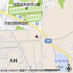 長野県松本市大村3周辺の地図