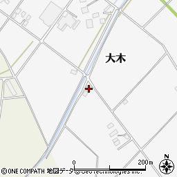 茨城県結城市大木2181-2周辺の地図