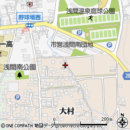 長野県松本市大村460周辺の地図