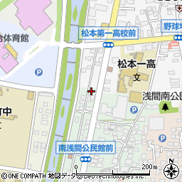 長野県松本市南浅間669周辺の地図