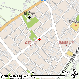 栃木県小山市南乙女1丁目周辺の地図