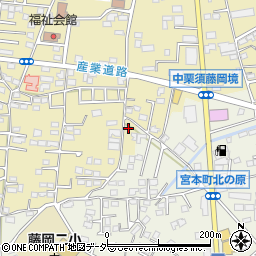 群馬県藤岡市中栗須105-6周辺の地図