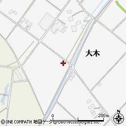 茨城県結城市大木2375周辺の地図