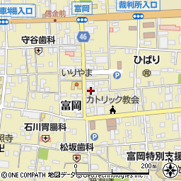 富岡市役所　国際交流協会周辺の地図