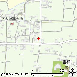 群馬県藤岡市下大塚100-2周辺の地図