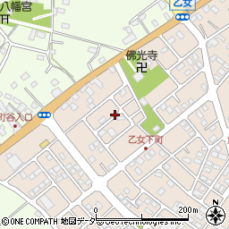 栃木県小山市南乙女1丁目6周辺の地図