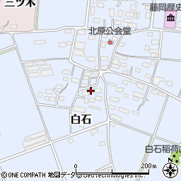 群馬県藤岡市白石1195-1周辺の地図