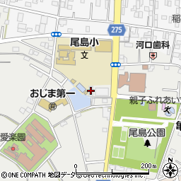 尾島小　放課後児童クラブ周辺の地図