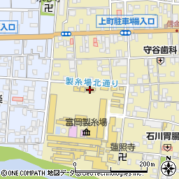 富岡製糸場周辺の地図