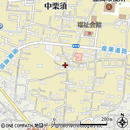 群馬県藤岡市中栗須53-7周辺の地図