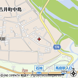 群馬県高崎市吉井町中島85-4周辺の地図