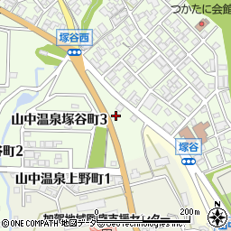 石川県加賀市山中温泉塚谷町ホ周辺の地図