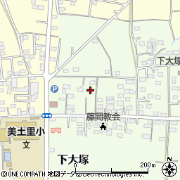 群馬県藤岡市下大塚23-1周辺の地図