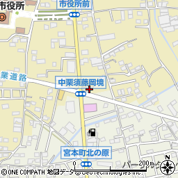 群馬県藤岡市中栗須133-3周辺の地図