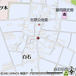 群馬県藤岡市白石1235-1周辺の地図