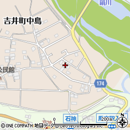群馬県高崎市吉井町中島85-1周辺の地図