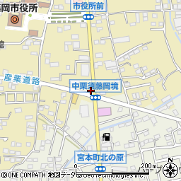 群馬県藤岡市中栗須131-4周辺の地図