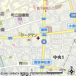 吉野家 大泉中央店周辺の地図