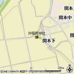 沖稲荷神社周辺の地図