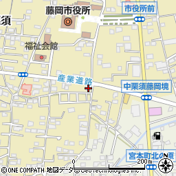 群馬県藤岡市中栗須95-2周辺の地図