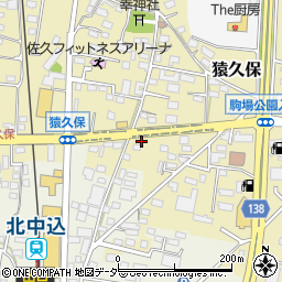 長野県佐久市猿久保855周辺の地図