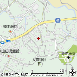 茨城県桜川市真壁町東山田周辺の地図