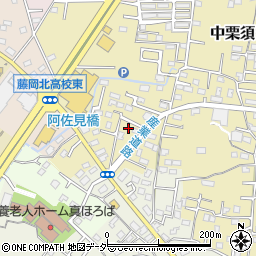 群馬県藤岡市中栗須37-9周辺の地図