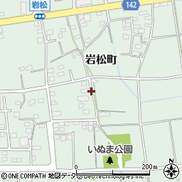 群馬県太田市岩松町周辺の地図