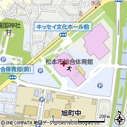 松本市総合体育館周辺の地図